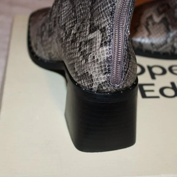Open Edit "GIAH" Snake print short boots Sz 7 and Sz 8 avail. - Picture 4 of 12